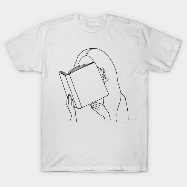 Plant Lady Reading T-Shirt by themintgardener